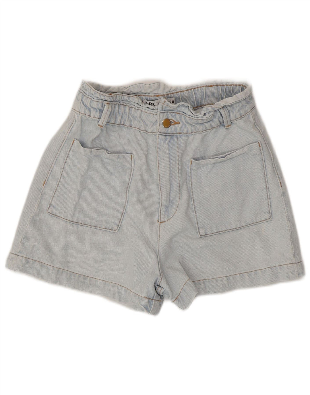 Женские джинсовые шорты Zara EU 38, маленькие W28, синие