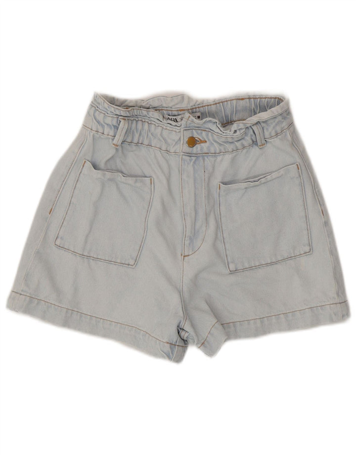 Женские джинсовые шорты Zara EU 38, маленькие W28, синие