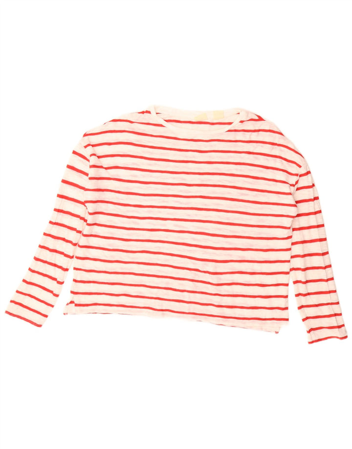 Женский оверсайз-топ Levi's с длинным рукавом, Великобритания, 10 маленьких размеров, в белую полоску