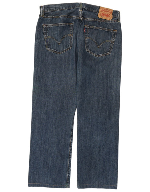 Мужские прямые джинсы Levi's 501 W36 L28 синие, хлопок