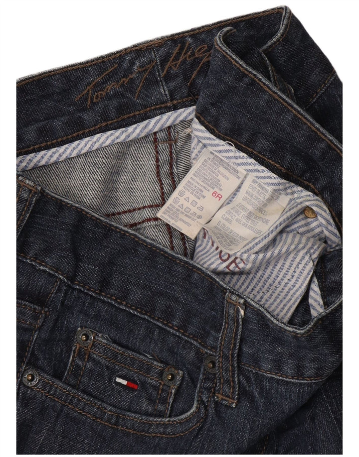 TOMMY HILFIGER Женские джинсы Bootcut США 6 Средний W30 L26 Темно-синий хлопок