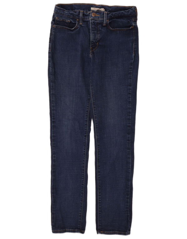 Levi's Womens 312 Shaping Slim Jeans W29 L32 Navy Blue Cotton
