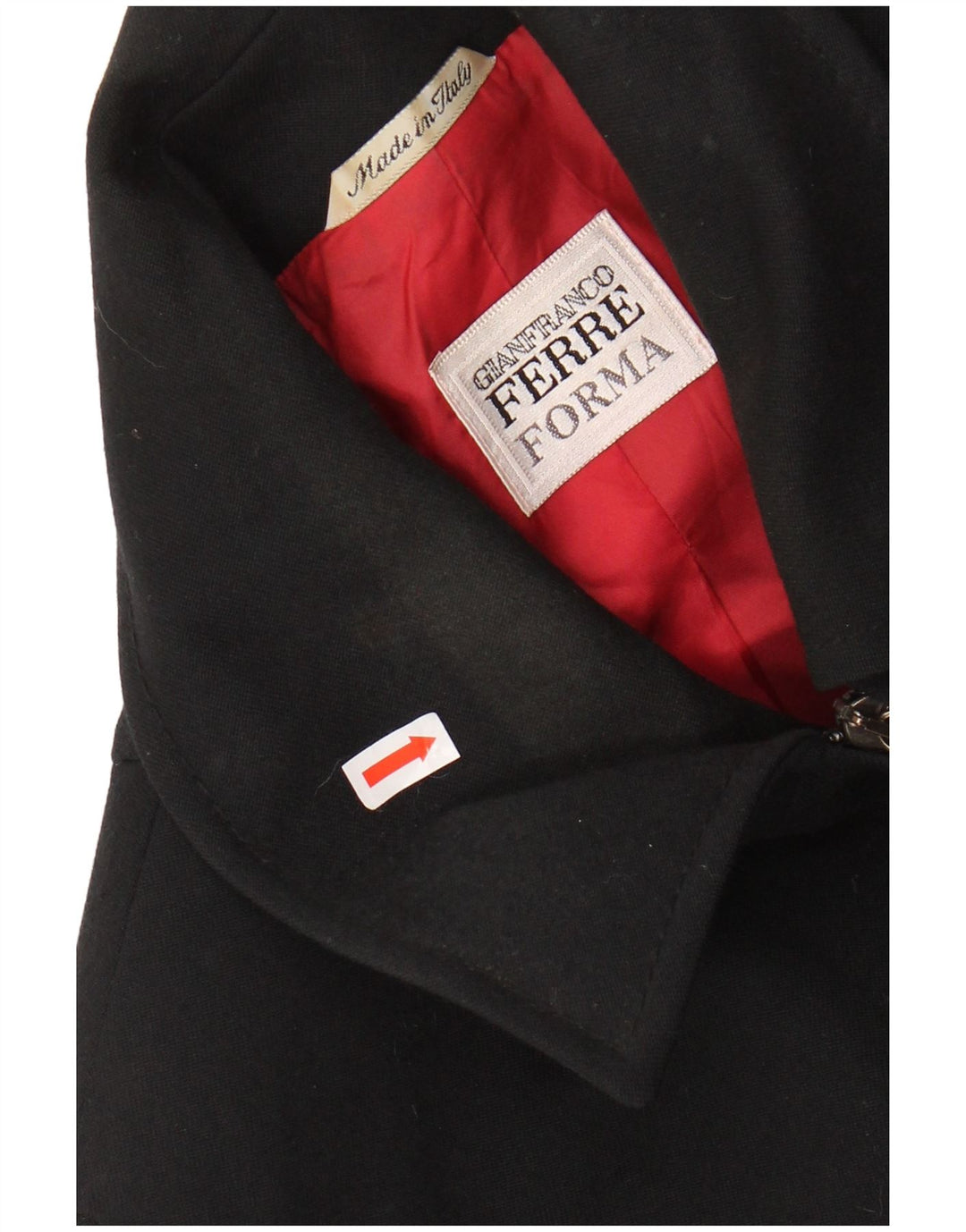 GIANFRANCO FERRE Женская куртка UK 18 XL, черная шерсть