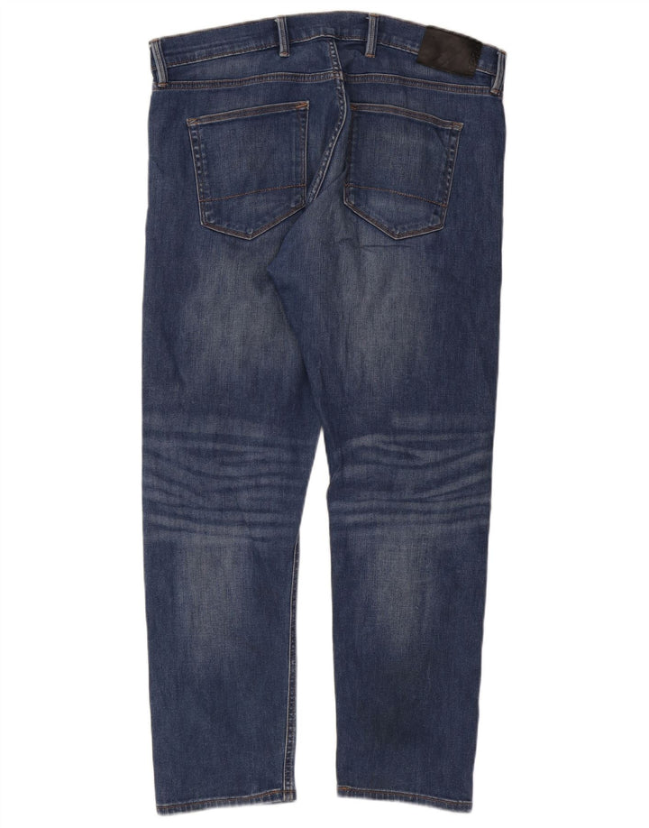 Мужские узкие джинсы Marks & Spencer W38 L29 синие, хлопок
