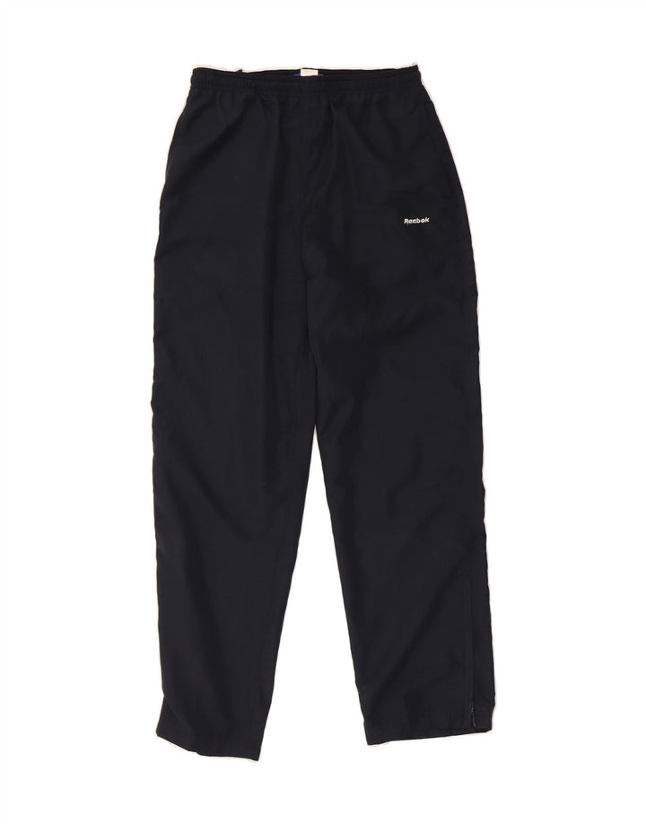 REEBOK Womens Tracksuit Trousers UK 10 Small  Navy Blue Vintage Reebok and Second-Hand Reebok from Messina Hembry 