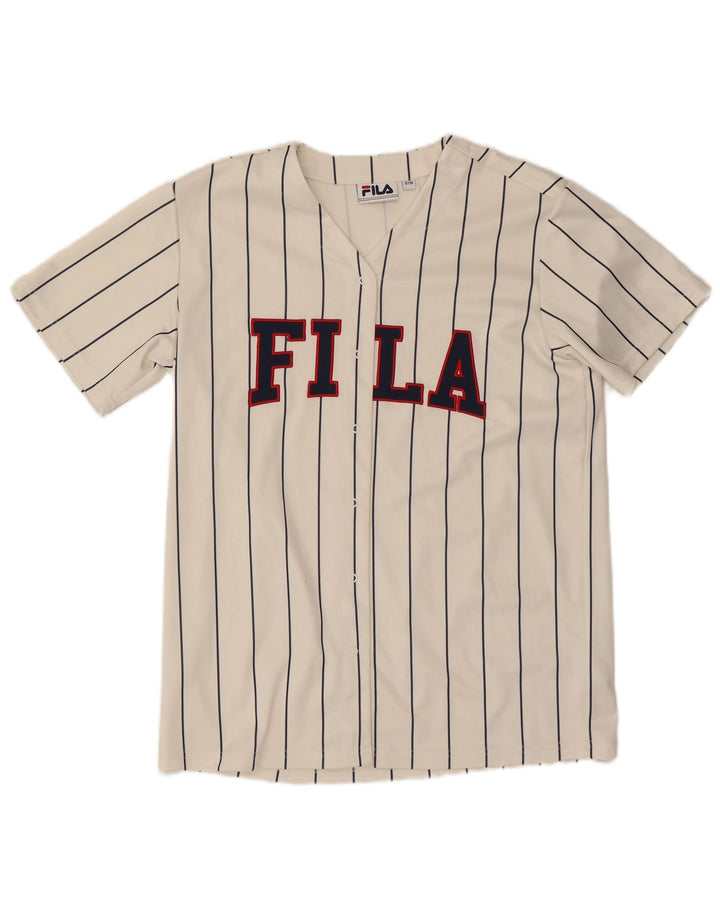 Fila Женский трикотаж большого размера с рисунком UK 10, маленький, в белую полоску