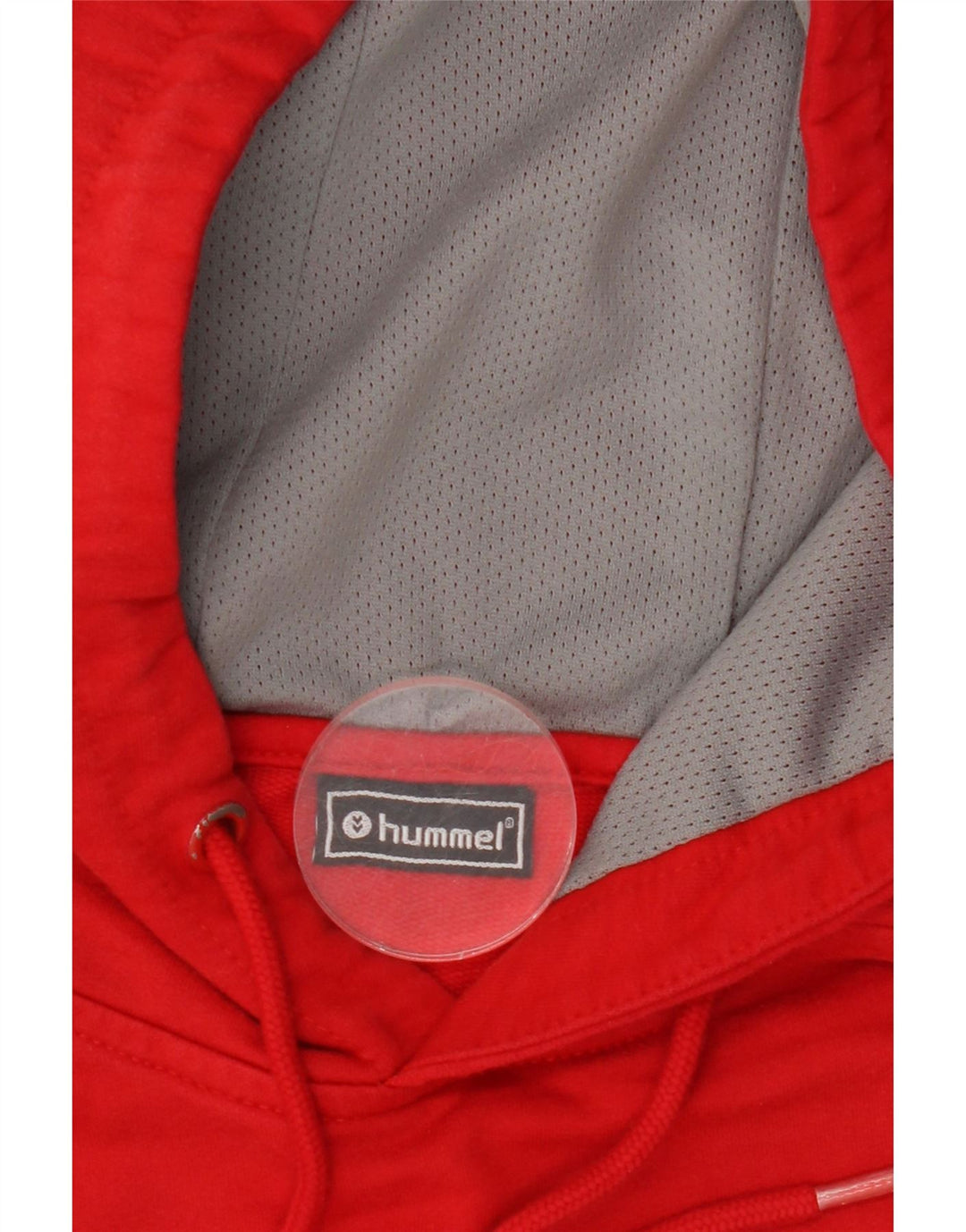 HUMMEL Мужской джемпер с капюшоном с рисунком, большой красный, хлопок