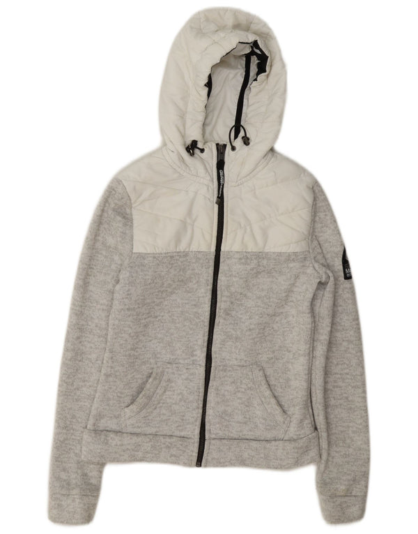 Женский спортивный костюм с капюшоном Superdry UK 6 XS Серый с цветными блоками