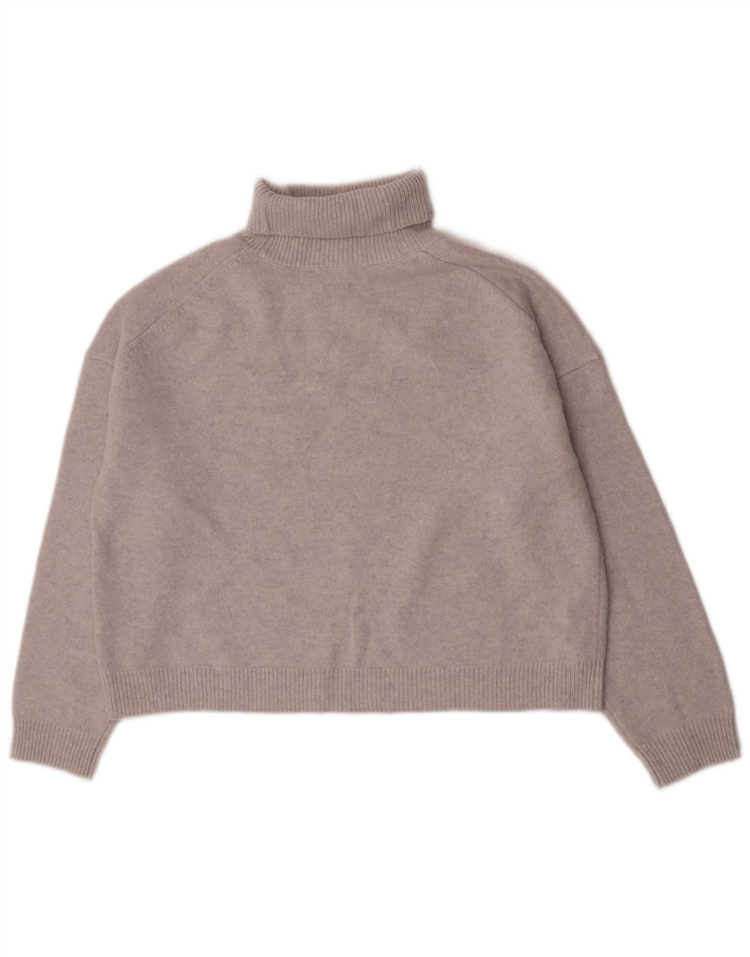 Женский свободный джемпер с высоким воротником Massimo Dutti UK 6 XS, серая шерсть