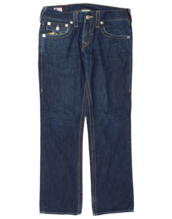 Мужские прямые джинсы True Religion W30 L31, синий хлопок