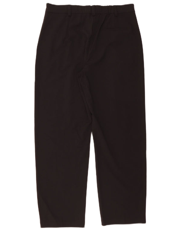 Женские короткие костюмные брюки Marks & Spencer UK 14, большие W32 L27, черные