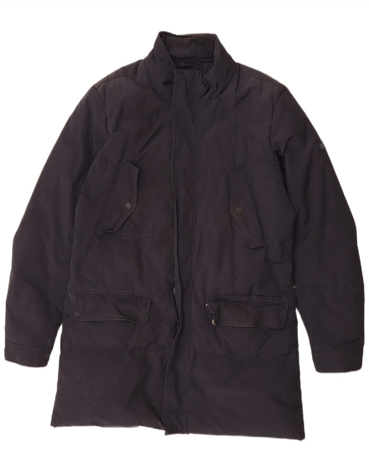 Мужское стеганое пальто Woolrich UK 38, средний темно-синий