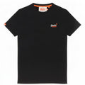 Мужская футболка Superdry Top из хлопка среднего размера, черная