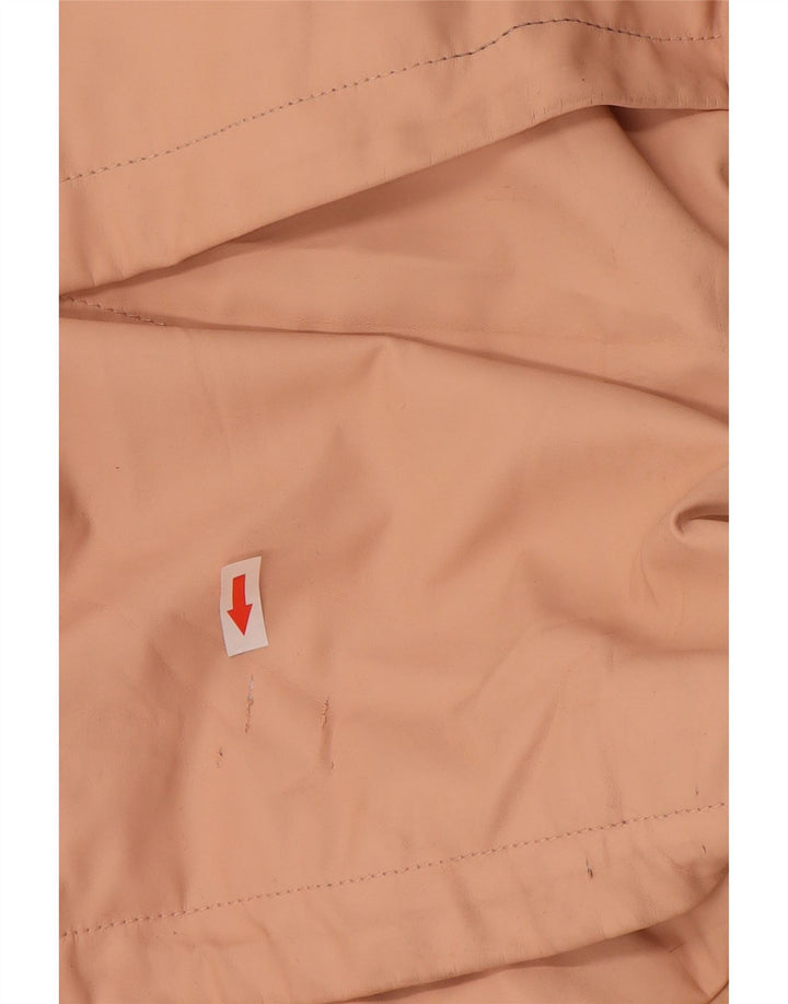Женский плащ с капюшоном Zara UK 10, маленький розовый из полиуретана