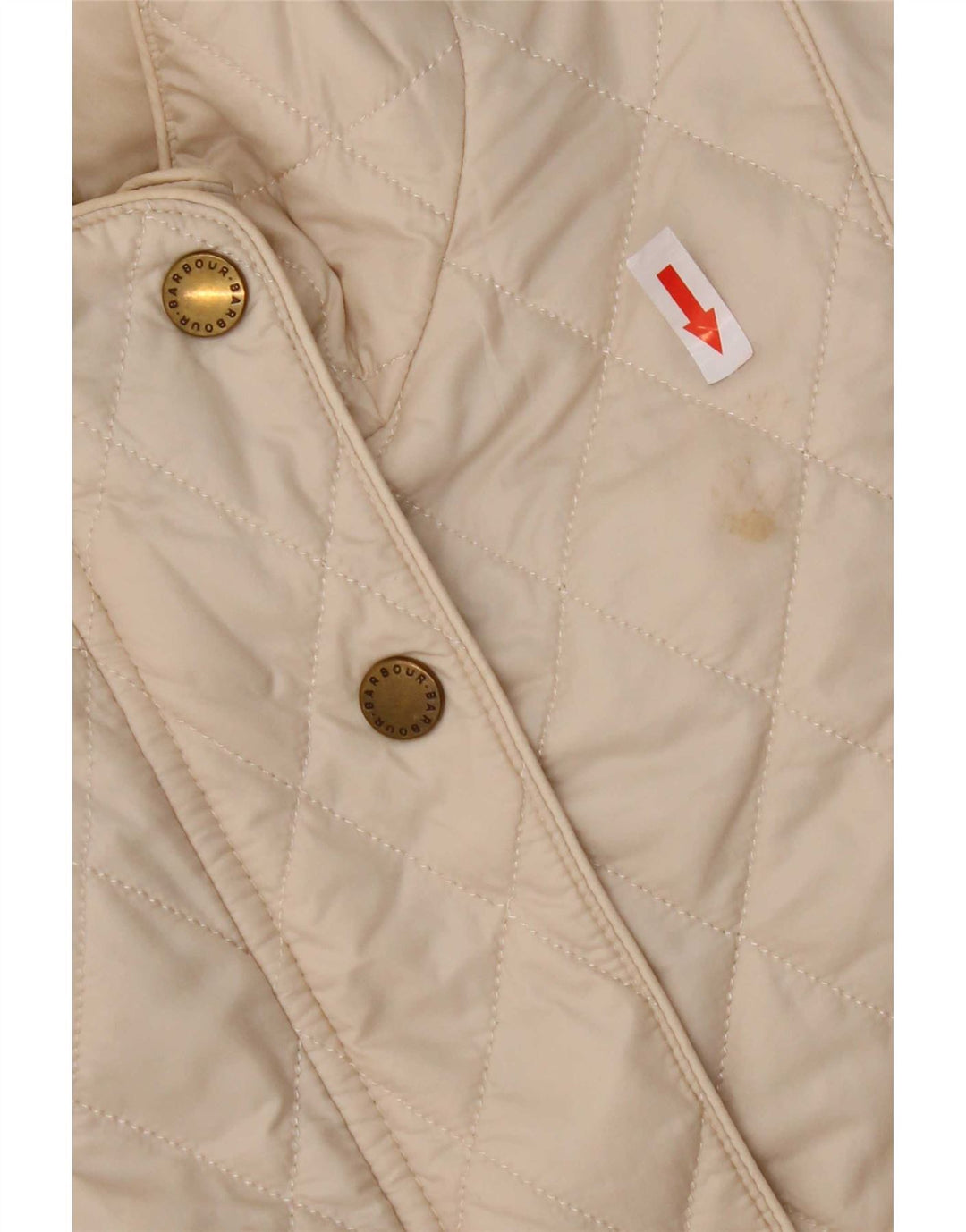 Женская стеганая куртка Barbour UK 14, большая, бежевый нейлон