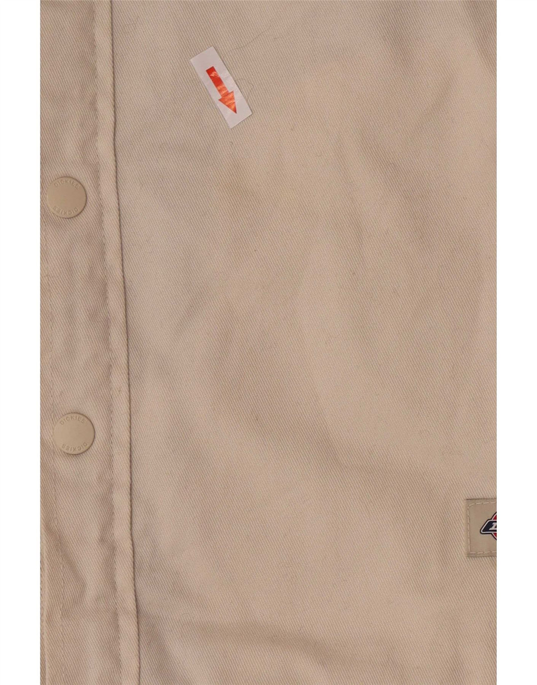 Мужская джинсовая куртка из шерпа Dickies UK 36, маленькая, бежевый, полиэстер