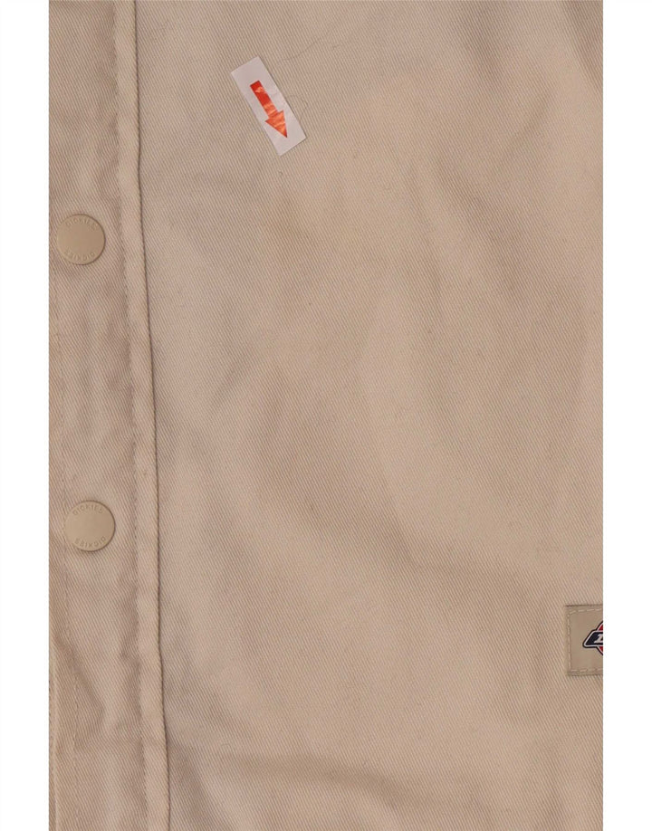 Мужская джинсовая куртка из шерпа Dickies UK 36, маленькая, бежевый, полиэстер
