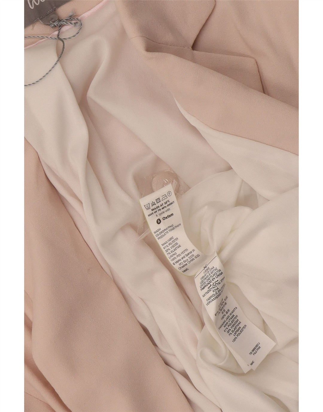 Женский пиджак с открытыми рукавами 3/4 Marks & Spencer UK 12, средний розовый
