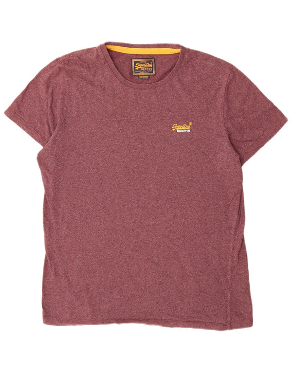 Мужская футболка Superdry Top XL Бордовый хлопок