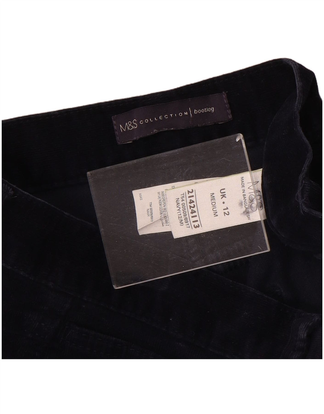 Женские укороченные брюки Marks & Spencer Bootcut UK 12 Medium W32 L25 Темно-синий B