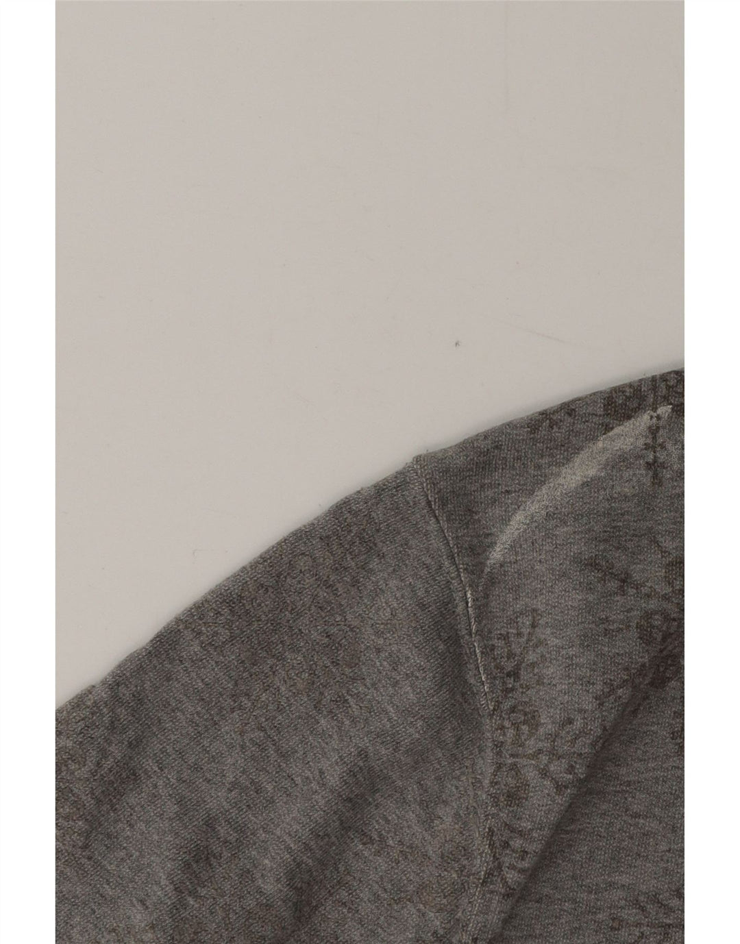 Мужской свитшот Vans, хлопковый джемпер среднего серого цвета с цветочным принтом