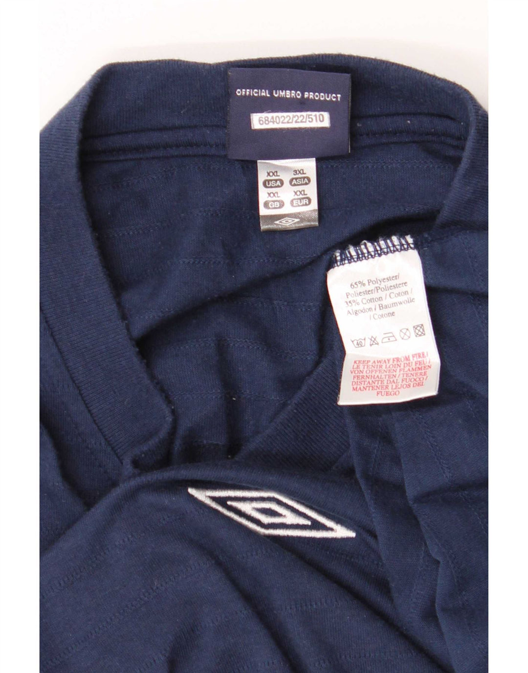 Мужская футболка Umbro Top 2XL Темно-синий полиэстер