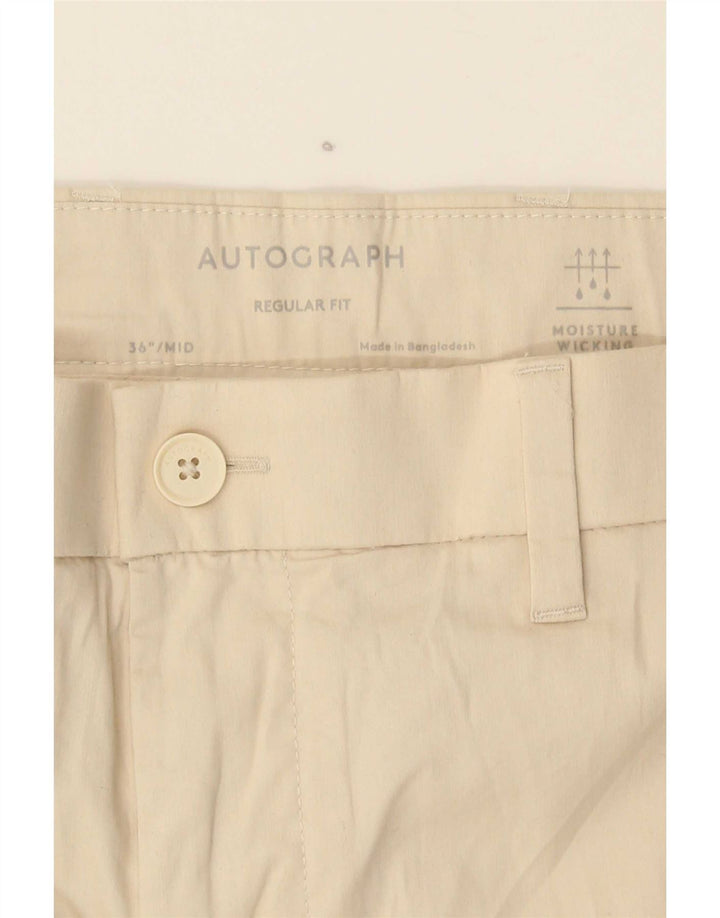 Мужские шорты чинос стандартного кроя Marks & Spencer Autograph W36, большие бежевые