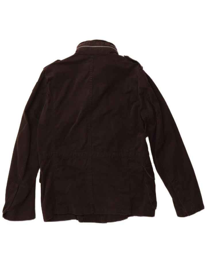 Мужская куртка Diesel в стиле милитари UK 40, большая черная, хлопок