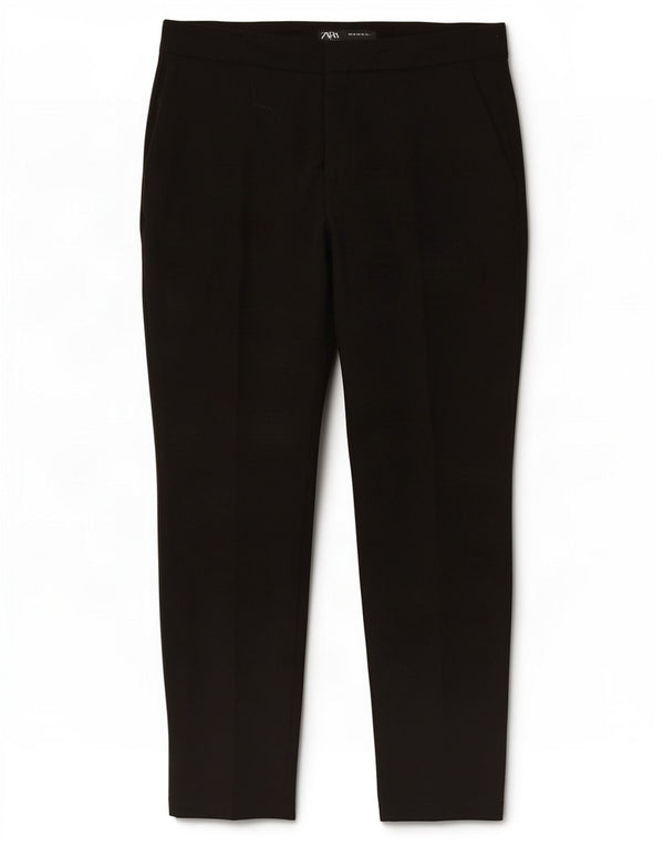 Женские узкие укороченные брюки Zara EU 38 Small W30 L26, черные