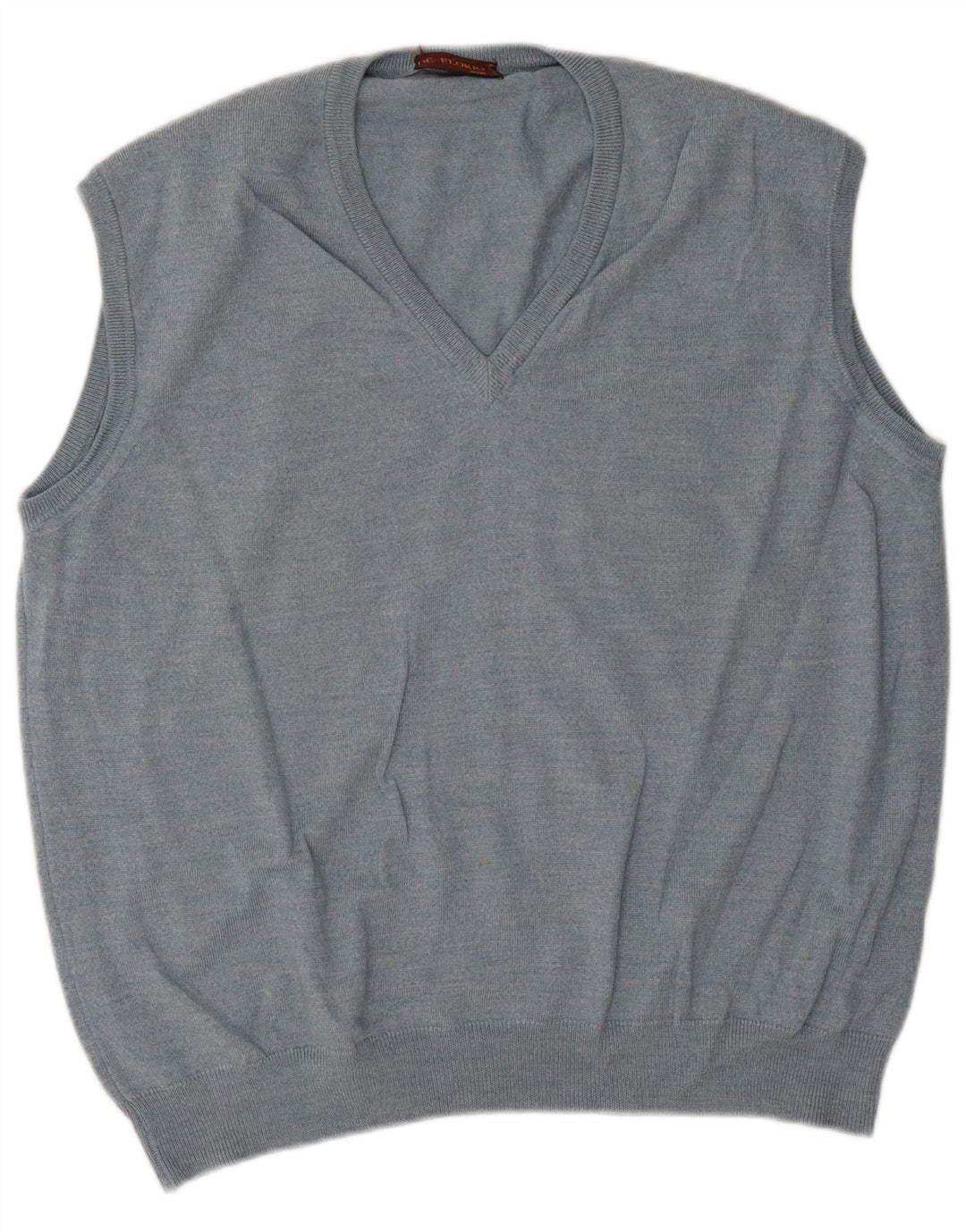 Винтажная мужская майка-майка, большая синяя новая шерсть