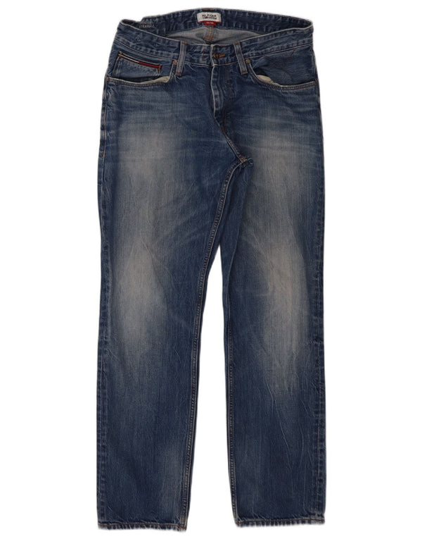 Мужские прямые джинсы Tommy Hilfiger W32 L30 синие, хлопок