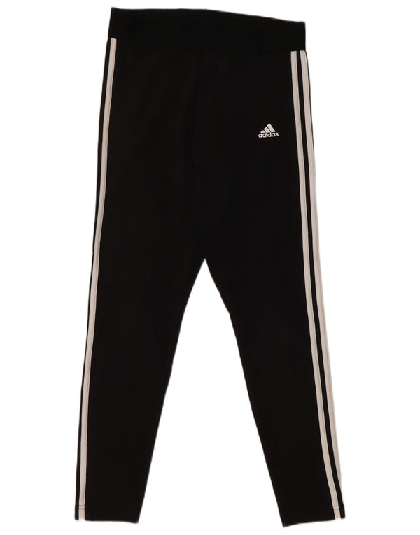 Женские леггинсы Adidas UK 12/14, средний черный хлопок, черный
