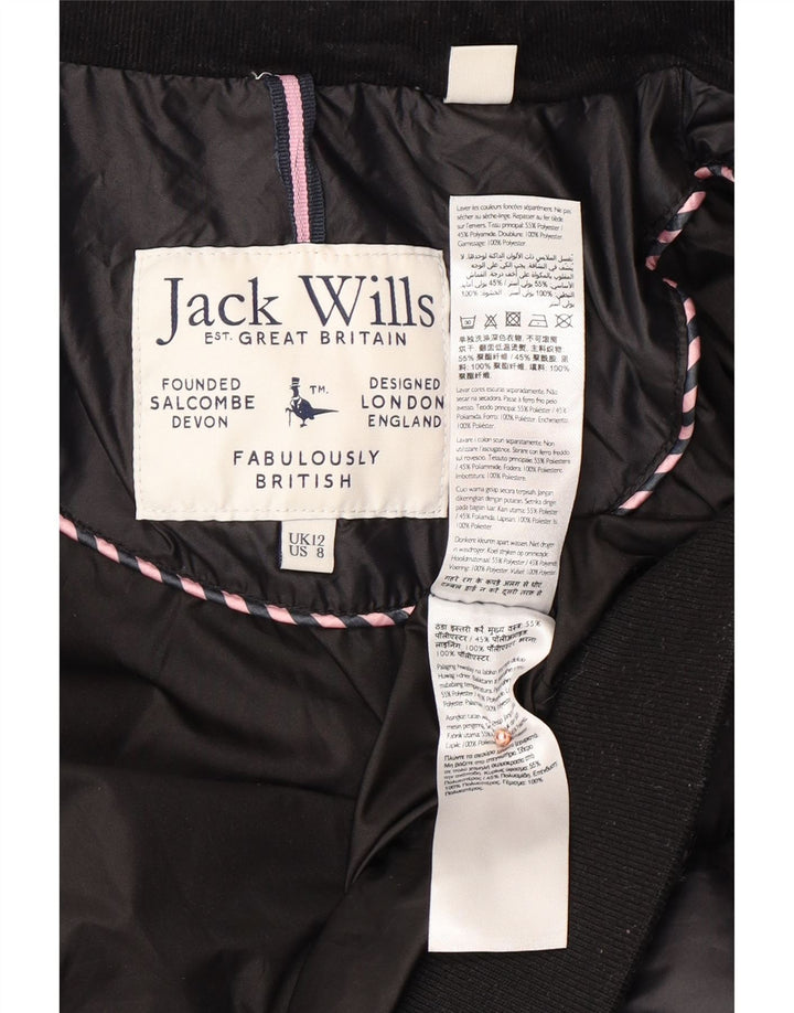 Женская стеганая куртка JACK WILLS UK 12, средний черный полиэстер