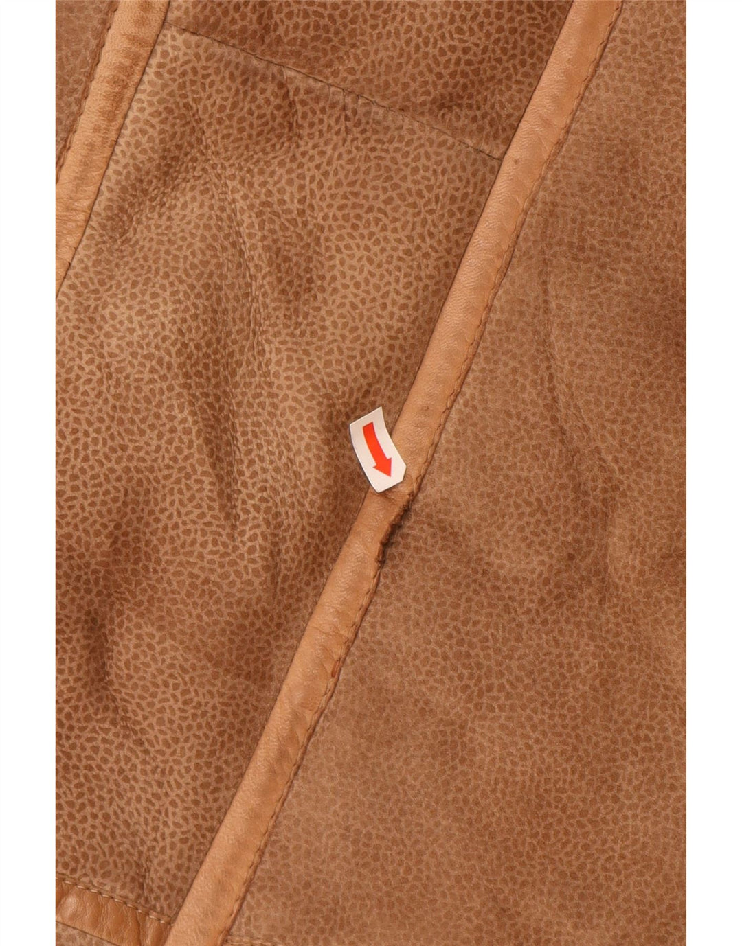 ВИНТАЖНАЯ женская дубленка UK 16, большой коричневый с животным принтом