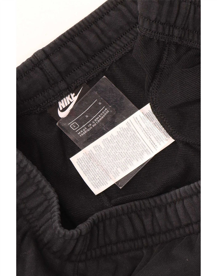 Мужские спортивные брюки Nike, большие черные хлопковые брюки для бега