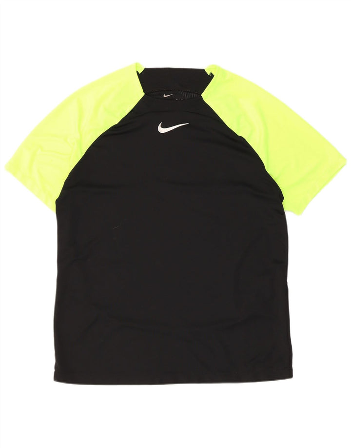 Мужская футболка Nike Dri Fit Top XL, черная, полиэстер с цветными блоками