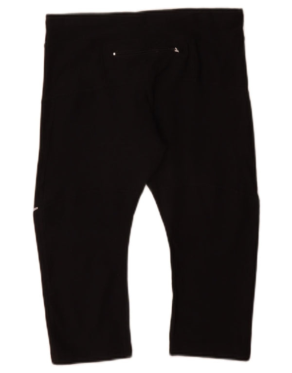 Женские леггинсы-капри Nike Dri Fit UK 4 XS, черный полиэстер