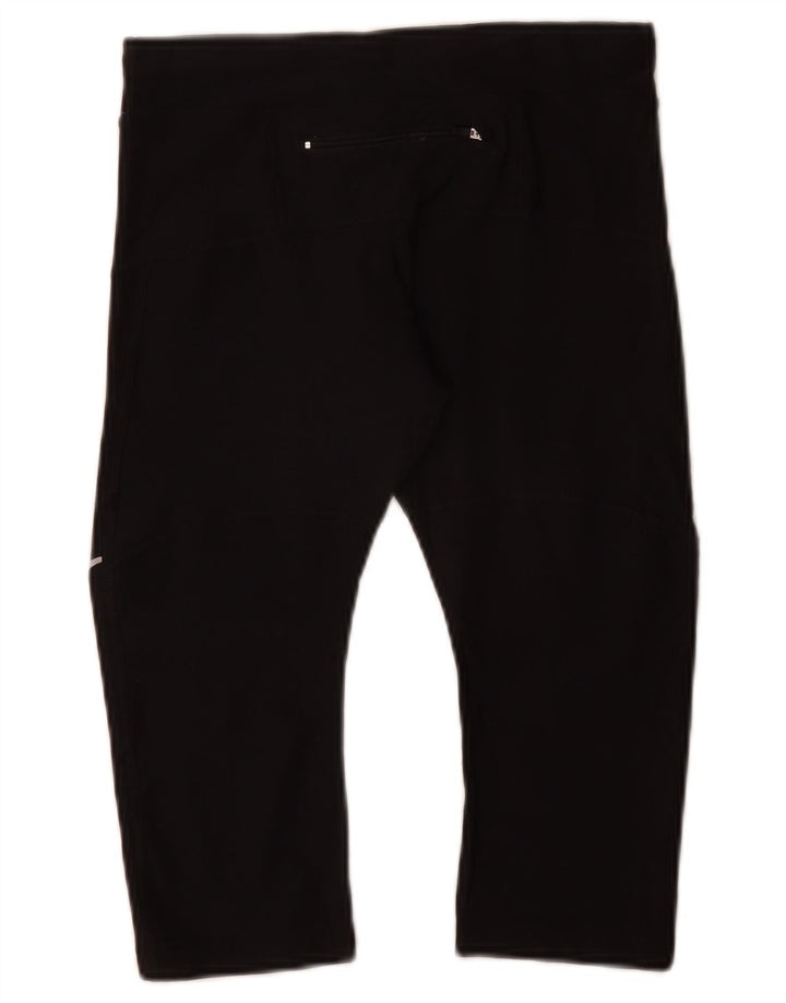 Женские леггинсы-капри Nike Dri Fit UK 4 XS, черный полиэстер