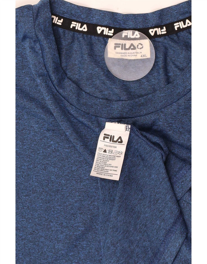 Мужская футболка Fila Top 4XL Темно-синий полиэстер