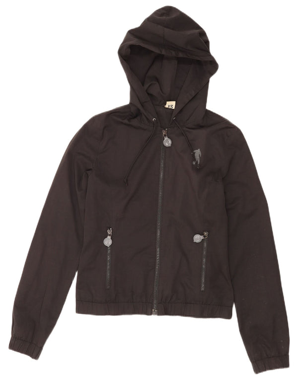 Женский бомбер с капюшоном Bikkembergs UK 6 XS, черный хлопок