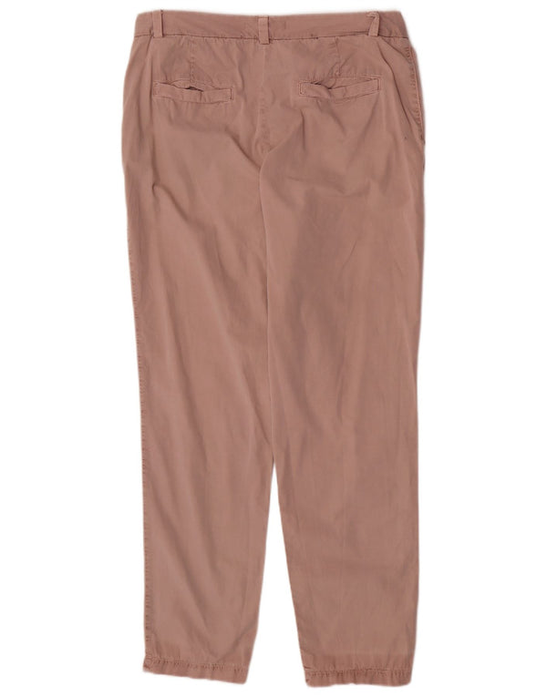Женские зауженные брюки-чиносы Marks & Spencer UK 12 Medium W30 L28 Розовые