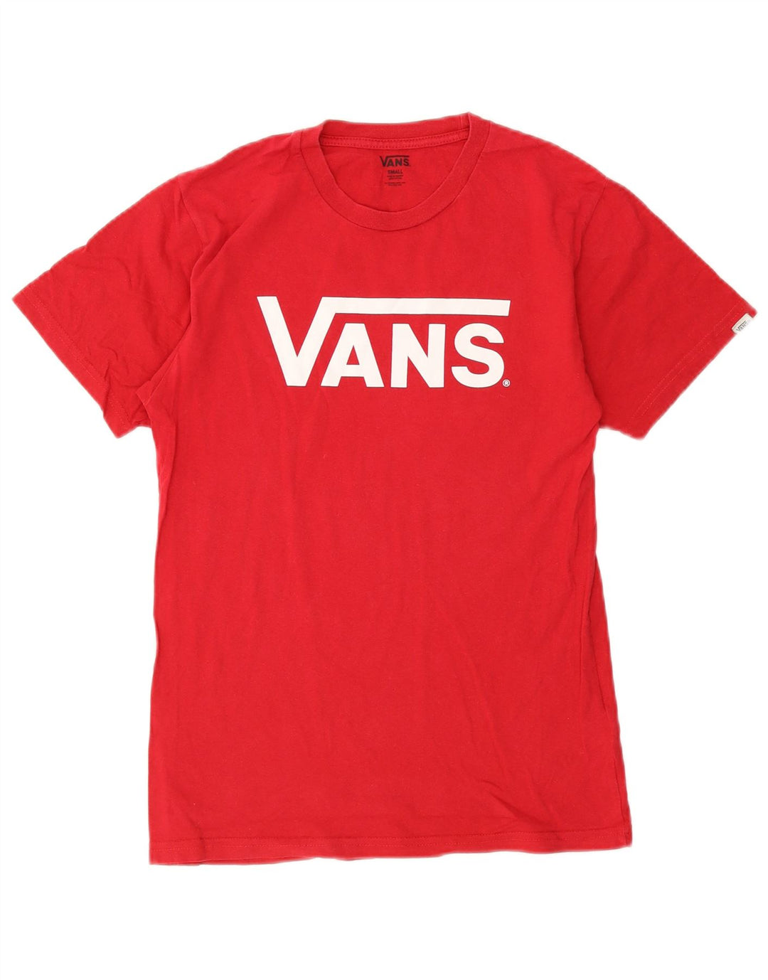 Мужская футболка с рисунком Vans, маленький красный хлопок
