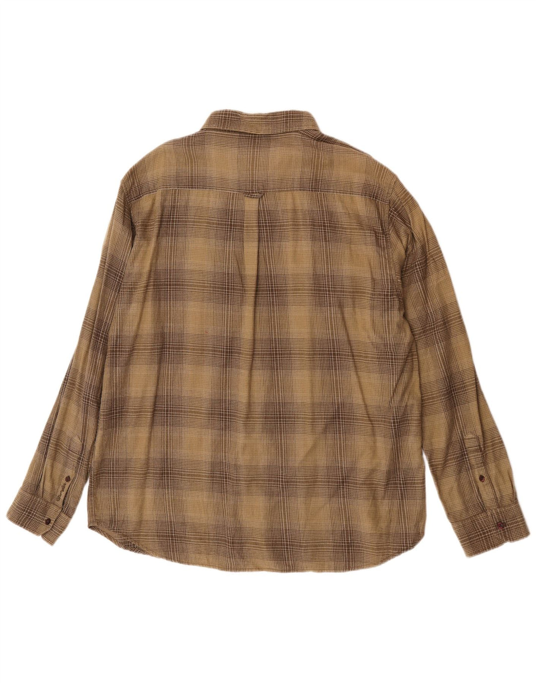Мужская фланелевая рубашка Wrangler 2XL, цвет хаки, хлопок в клетку