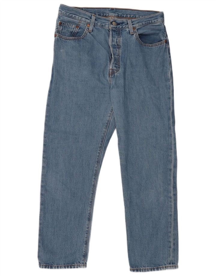 Мужские прямые джинсы Levi's 501 W29 L26 синие, хлопок
