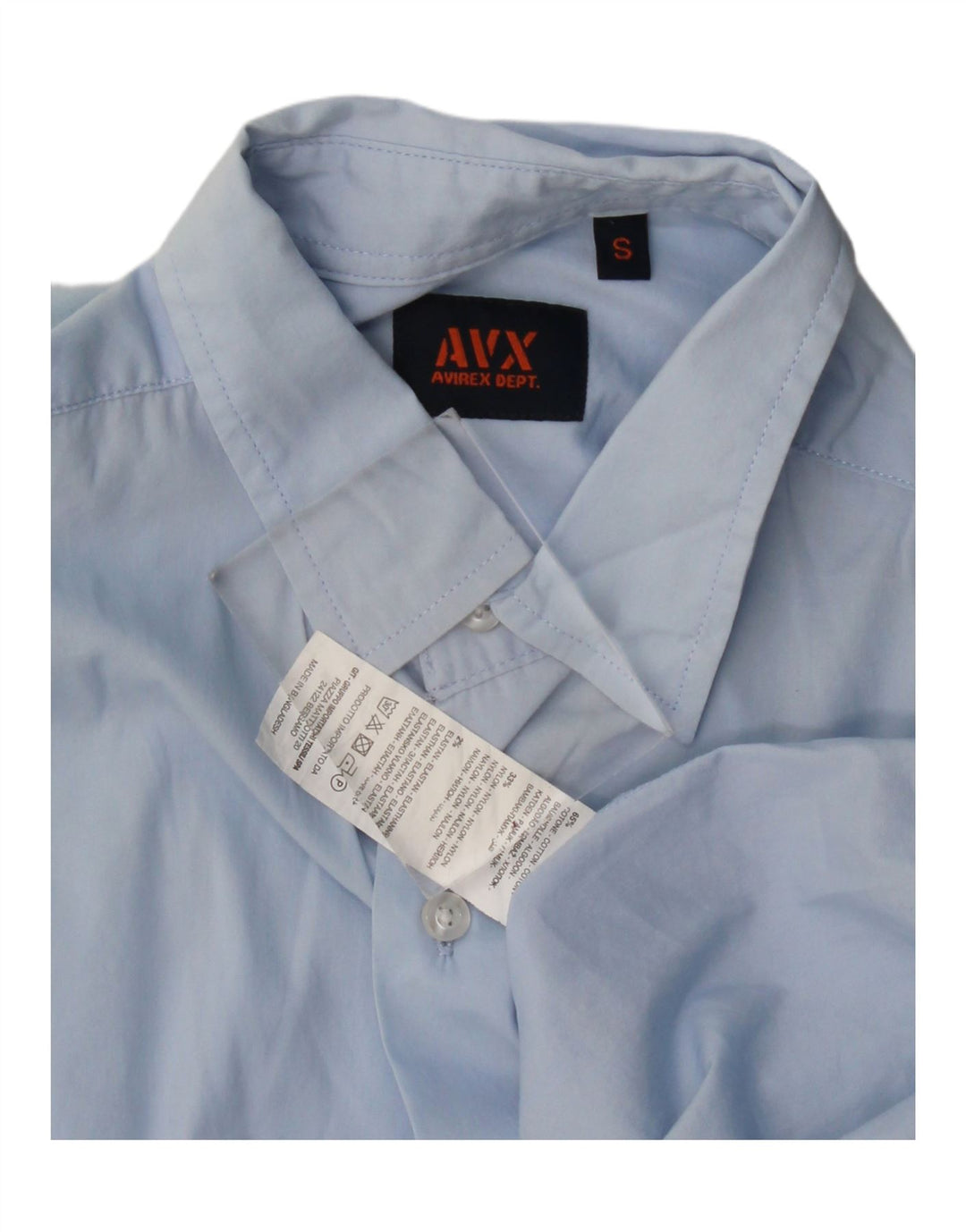 Мужская рубашка Avirex, маленькая синяя, хлопок