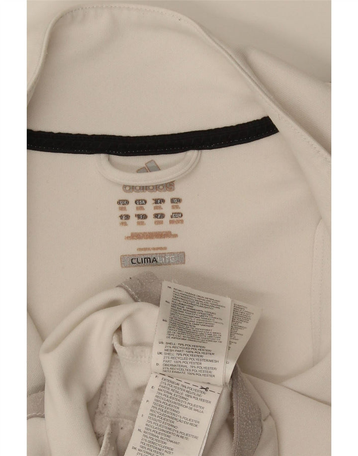Мужская спортивная куртка Adidas Climalite XL, белый полиэстер