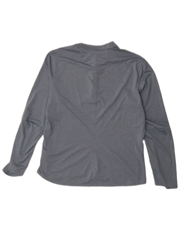 Женский спортивный костюм Adidas Climalite с воротником на молнии, Великобритания 20/22 XL Серый