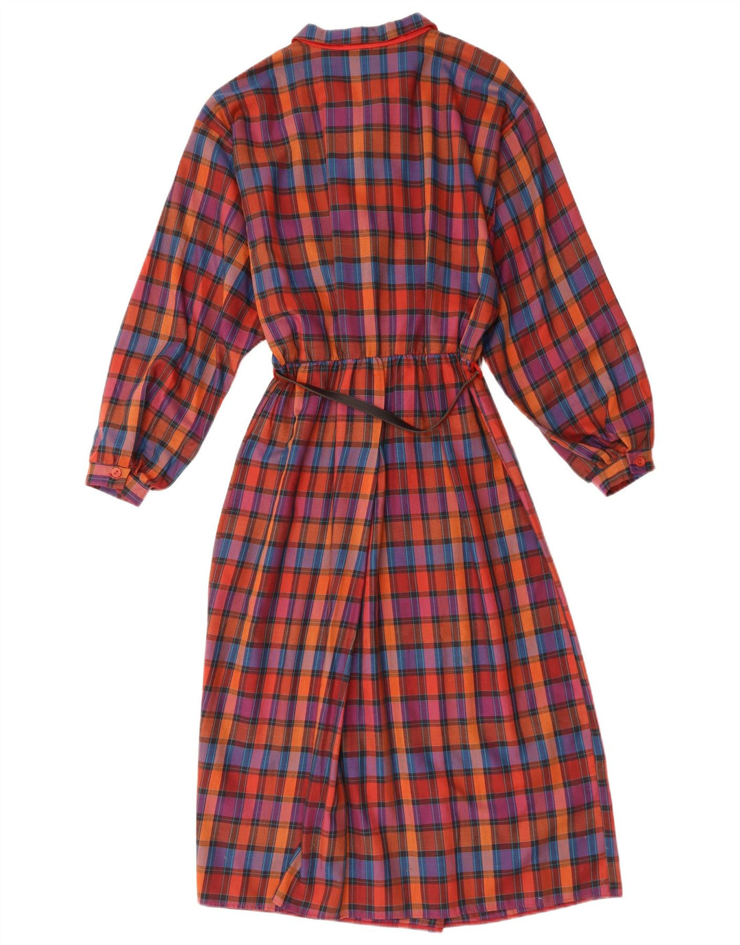 СТ. Женское платье макси с длинными рукавами BERNARD, Великобритания, 10 шт., маленькое красное хлопковое платье в клетку