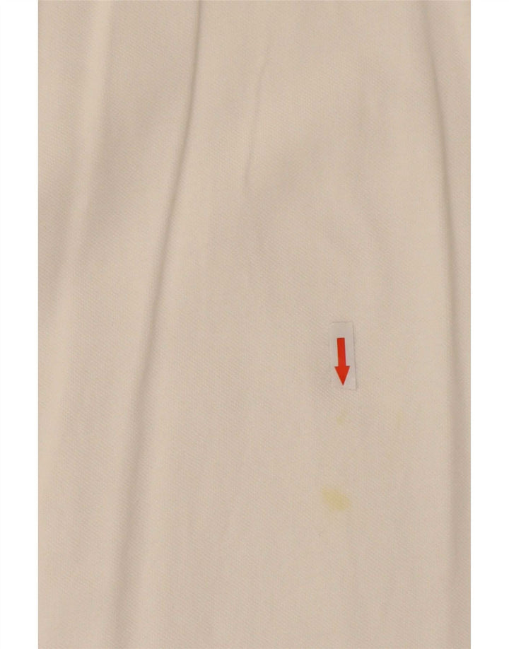 Мужская рубашка поло с длинным рукавом Fred Perry, большой белый хлопок