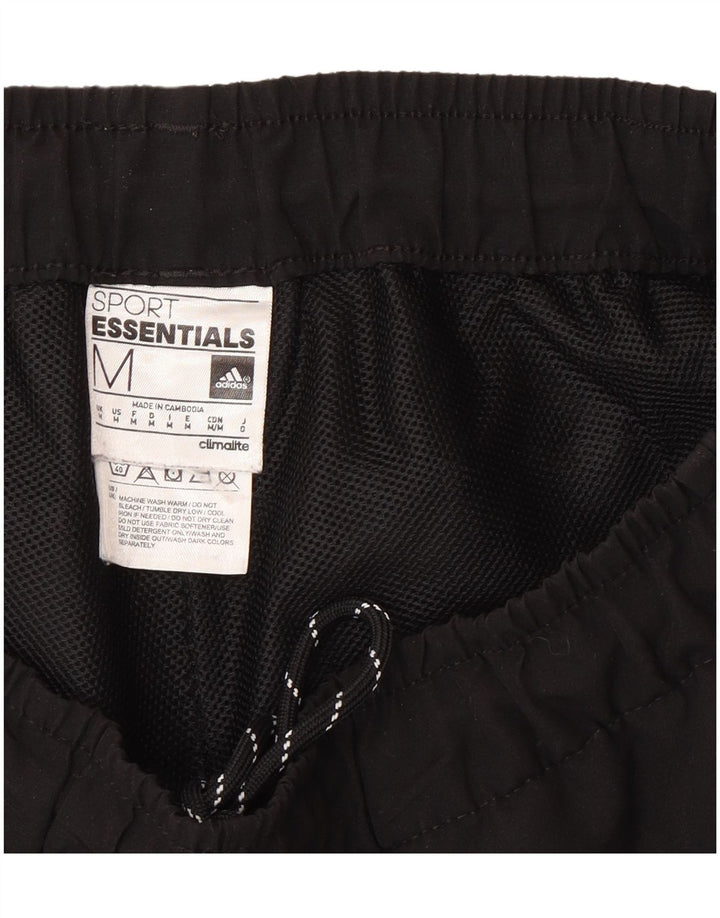 Мужские спортивные шорты Adidas Regular Fit, средние черные спортивные шорты из полиэстера